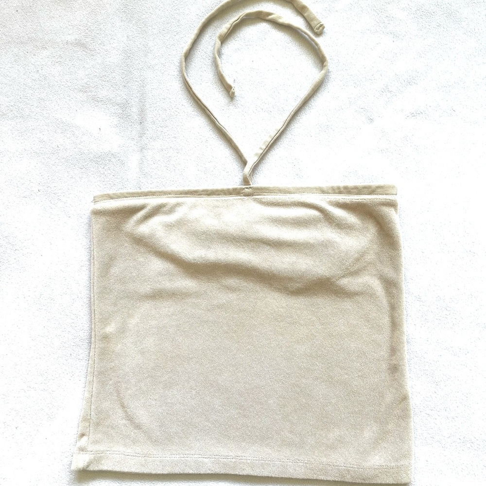 Gap terry cloth cropped tube top